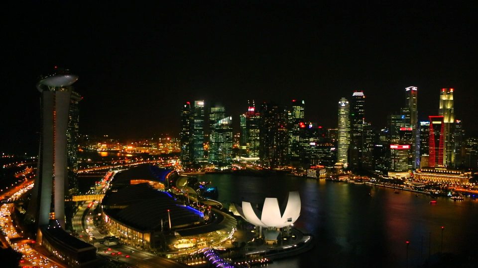 Night view of Singapore